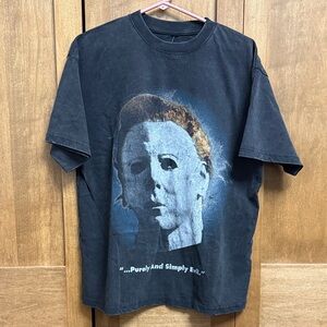 Nordstrom Black Graphic Halloween Tee with Iconic Print